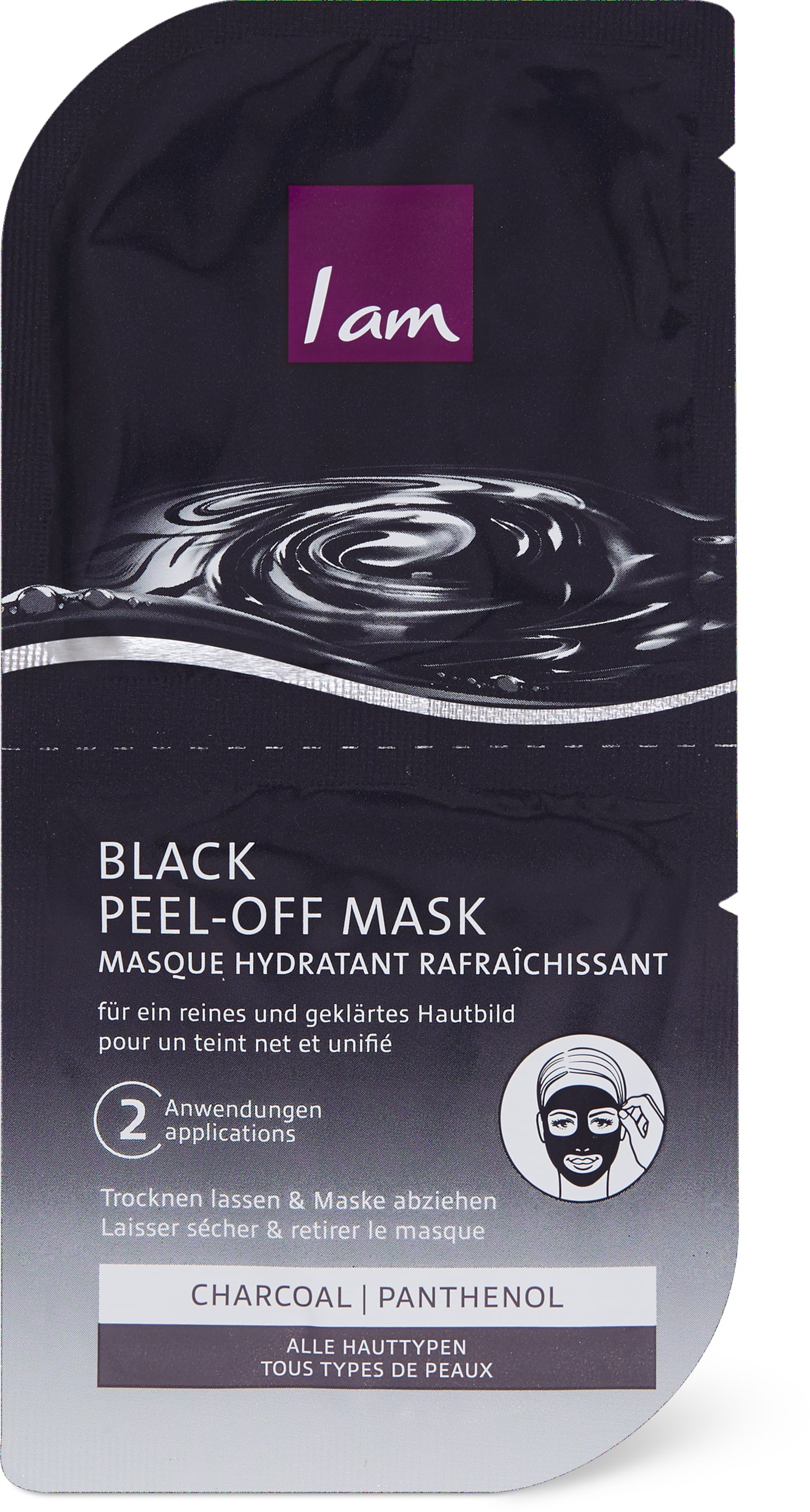 Schwarze Peel-off-Maske